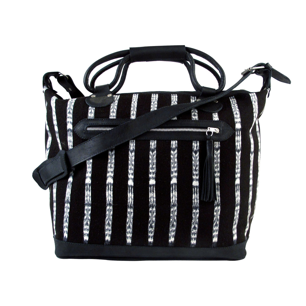 Corte Grande Maletta Black White Ikat Corte