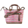 San Lucas Toliman Maletta Burgundy Stripe