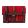 Solola Satchel Red Chocolate Ikat